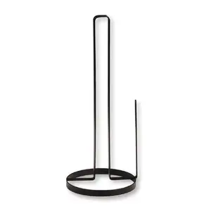 Kitchen Towel Holder KESPER H32.5cm D13cm Black Metal