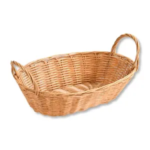 Bread basket with handles KESPER DE7617636, plastic, light brown, 29×18 cm