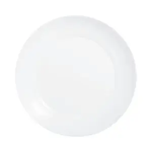 Dinner Plate Luminarc 25 cm, white tempered glass