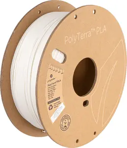 Filaments Polmask PLA 1,75 mm Cotton White — 3 kg ruļlis