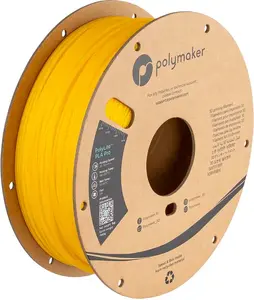 Polmask Polylactic acid (PLA) 1,75 mm Dzeltens 1 kg spolēra PA07009