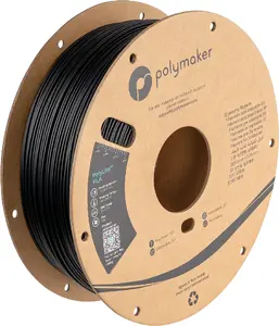 Polmask Polymaker PA02037 3D drukas materiāls PLA (polilaktīds), melns, 1.75 mm, 3 kg