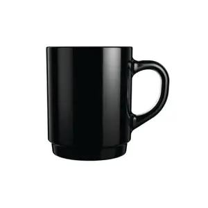 Luminarc mug 250 ml, black, glass (assembled)