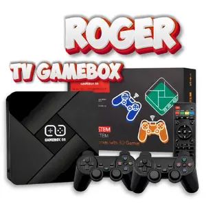Retro TV Game Console RoGer G5 with 64GB, 4K Output, 10 Emulators, 2 Controllers, 30,000+ Games