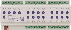 Switch Actuator MDT 20-channel AKS-2016.03 — 12TE, 16A, 230VAC, C-load