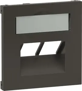 Cover plate Legrand SEANO for 2x RJ45 data sockets, anthracite (765459)
