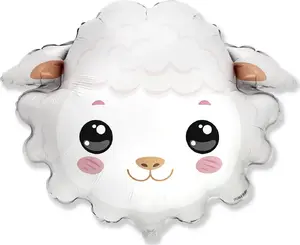 Foil Balloon 24 inch by Flexmetal — Sheep design, packaged