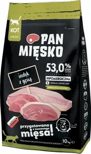 Сухой корм для кошек pan miĘsko Indyk z gęsią (взрослый) хрустящий S 10 кг