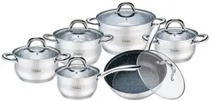 Cookware set BOLLIRE SALERNO BR-4004 — 12-piece pot set