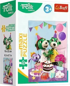 Puzzle 20 pieces TREFL 21153 — children's minimaxi jigsaw, day of Treflików illustration