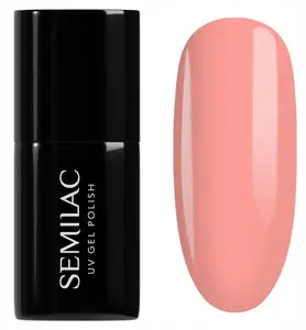 Лак для ногтей SEMILAC 971 Peach Please 7 мл, кремовый персиковый оттенок