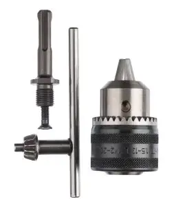 Atslēgvērts urbja patrons Bosch 2 609 255 708, diametrs 1,5 mm–13 mm, ar adapteri