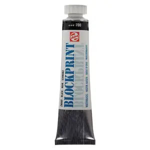 Talens Blockprint tūbiņas krāsa 20 ml — melna (pasta)