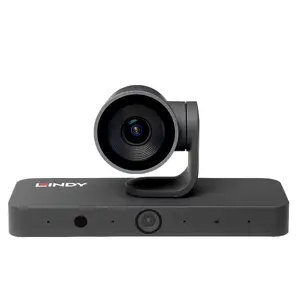 Video conferencing camera Lindy 38422 — 4K (3840×2160) 8MP, 30 fps, 3x optical zoom, Black