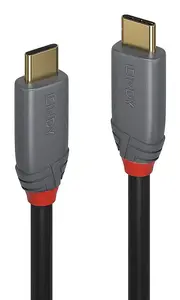 USB C — USB C kabelis Lindy 36909 — USB 3.2 Gen 2 (10 Gbit/s), 7 m, melns