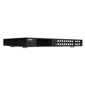 Scaling matrix switcher Lindy 38434 — 8x8 HDMI 4K60, 18 Gbit/s, HDMI 2.0b, LCD display, metal housing