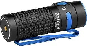 Flashlight olight BATON 4 LED rechargeable 1300 lm, beam 170 m, with case