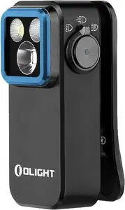 LED clip light olight OCLIP PRO (model 12894) with 3 light sources, black, multifunctional