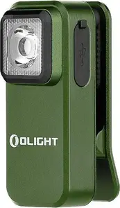 olight OCLIP LED klipsgaisma zaļa ar diviem gaismas avotiem, multifunkcionāla (12972)