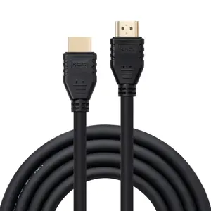 Lindy Flexible HDMI Cable 0.5m Male to Male High Speed 4K 60Hz 18Gbps Black