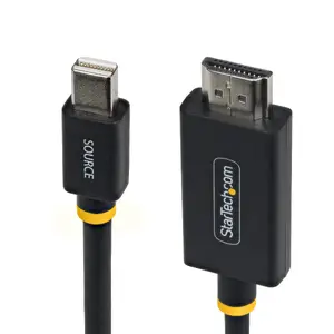 StarTech.com 2м кабель-адаптер Mini DisplayPort в HDMI, 4K 60Hz, активный, черный