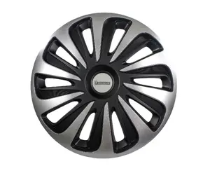 Hubcap Michelin 9121 14" (35.6 cm) ABS black/silver, set of 4