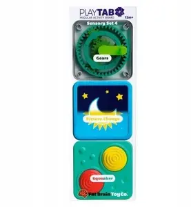 Набор сенсорных игр Fat Brain Toys Play Tab Sensory Set 4 – тактильный развивающий набор