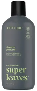 Dušas želeja Attitude SUPER LEAVES vīriešiem — Matcha un Bergamote, 415 ml