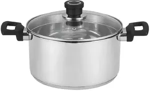 Cookpot Maku Luigi Ferrero Sophia FR-3404 with Lid, 4.2 L, Stainless Steel