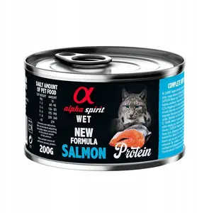 Мокрый корм для кошек alpha spirit Protein Salmon для взрослых, 200 г