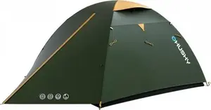 Палатка HUSKY BIRD 3 — туристическая на 3 человека, классический зелёный