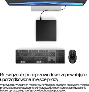 Mini datora HP EliteDesk 8 Mini G1i — Intel Core Ultra 5 235T, 16 GB DDR5, 512 GB SSD, Windows 11 Pro, melns
