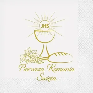 Paper Napkins GoDan First Holy Communion 33x33 cm 20 pcs