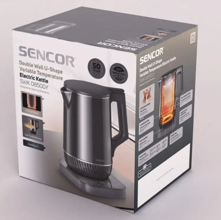 Sencor SWK0850GY двухстенный электрический чайник Photo 12