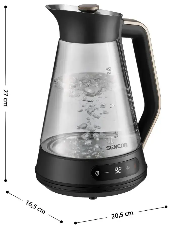 SENCOR SWK1595BK electric kettle 1.5 L Photo 2