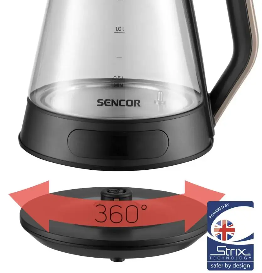 SENCOR SWK1595BK electric kettle 1.5 L Photo 5