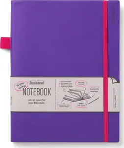 Notebook Peter Pauper Press Bookaroo Journal large — purple, ruled pages
