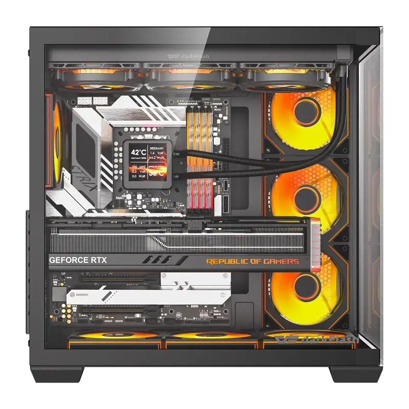 Корпус Darkflash C280 с 7 вентиляторами Photo 2