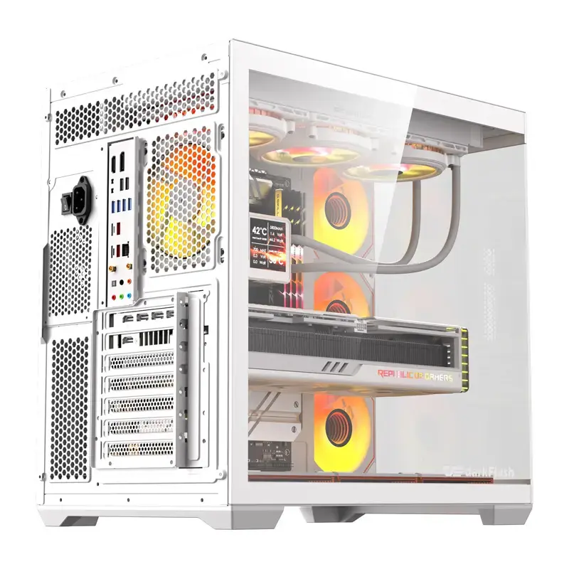 Darkflash C280 корпус (белый) с 7 вентиляторами Photo 3