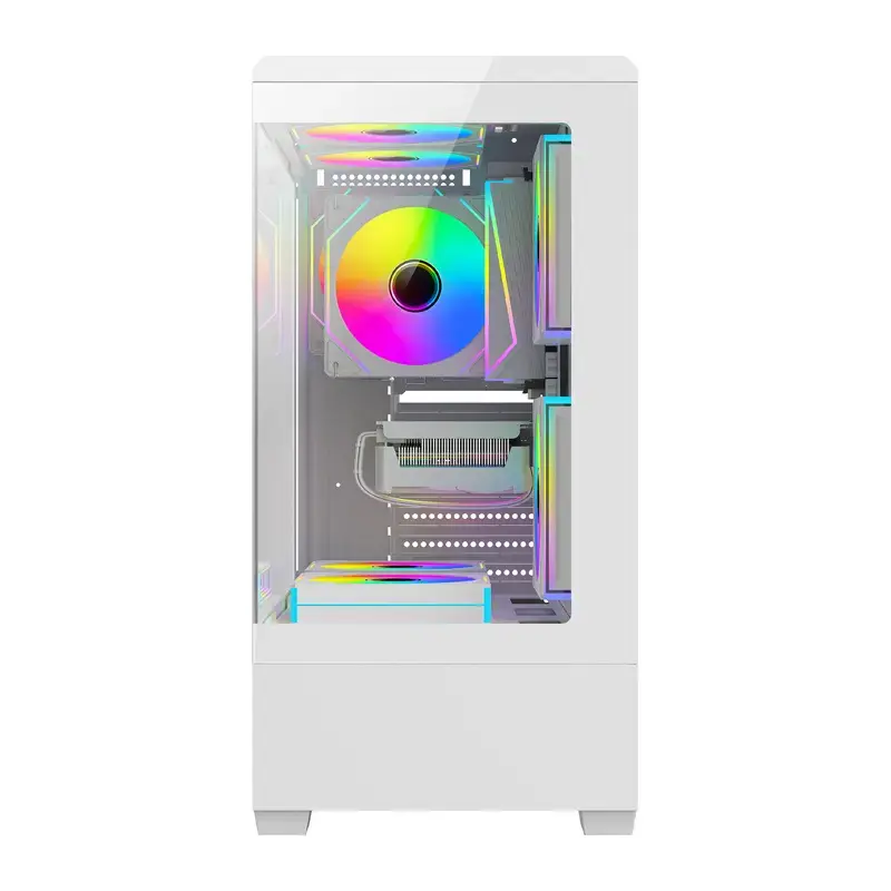Корпус DarkFlash C365 (белый) с 5 вентиляторами Photo 4
