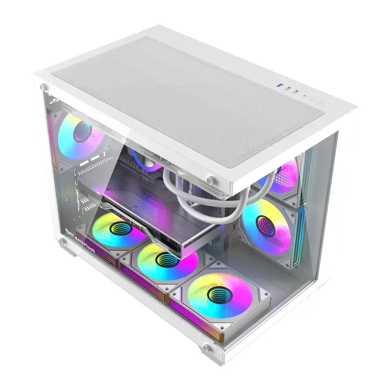 DarkFlash B275 PRO корпус (белый) с 6 вентиляторами Photo 2