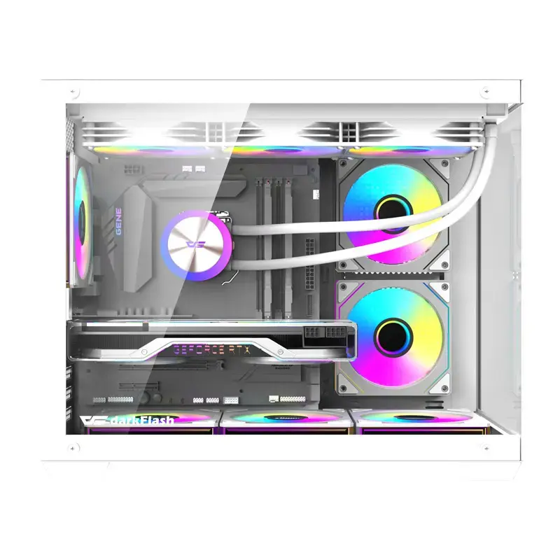 DarkFlash B275 PRO корпус (белый) с 6 вентиляторами Photo 4