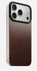 Чехол Nomad Mag Leather Back для iPhone 17 Pro, кожа и микрофибра, 16 см (6.3") коричневый