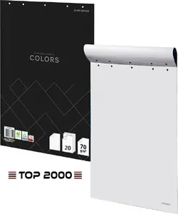 Flipchart pad TOP-2000 Colors 64x90 cm smooth paper, 20 sheets