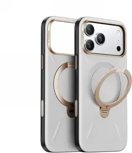 Nomad TORRAS QPro Leather case for iPhone 17 Pro Max, MagSafe compatible, pearl gray