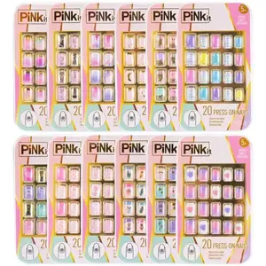 Children's nail art set Nice Pink it Press — 20 pieces, multicolour, for ages 5+