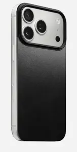 Чехол Nomad Mag Leather Back для iPhone 17 Pro, кожа и микрофибра, подходит для 6,3" (16 см), черный