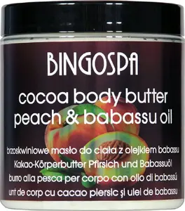 Body Butter BingoSpa Peach with Babassu Oil 250 g