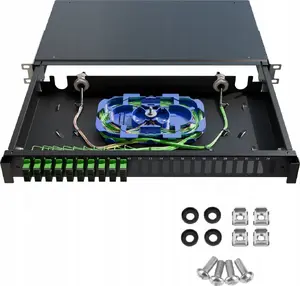 Fiber optic patch panel Stalflex TFDP-19-1U-24D-SC-B — 1U, 24 ports SC, metal