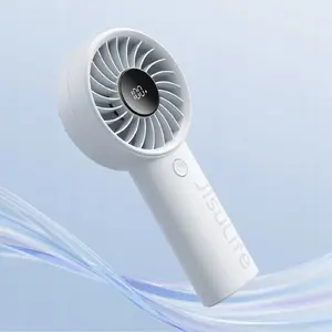 Pārnēsājams rokas ventilators Jisulife Life4 ar 3600 mAh akumulatoru, USB uzlāde — pelēks